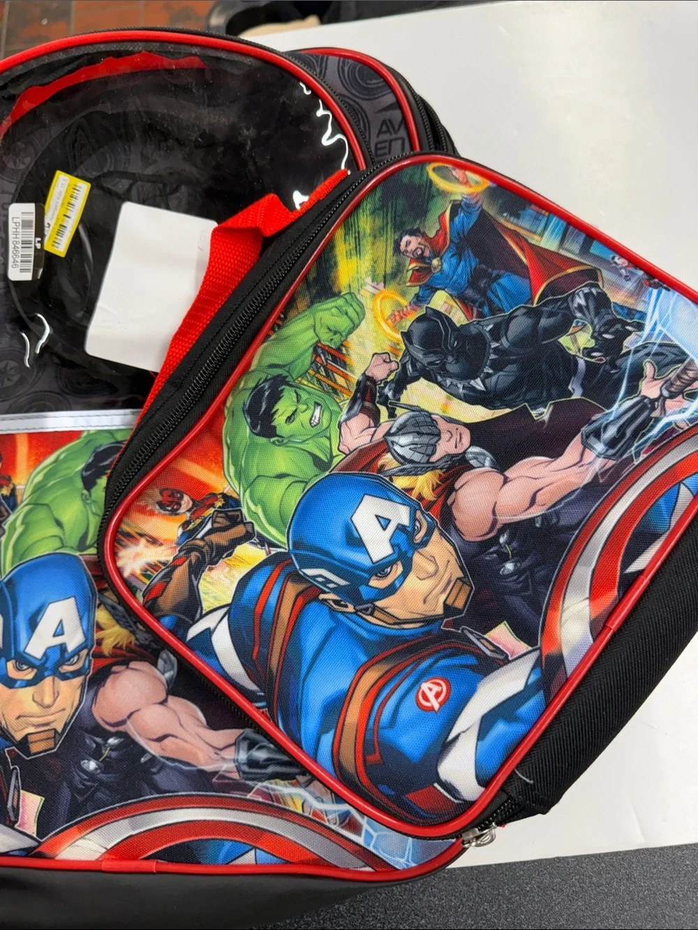 NEW Marvel Kids Backpack with Lunch Box